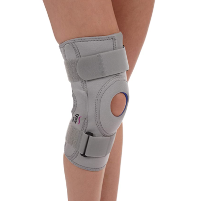 ซัพพอร์ตเข่าเสริมแกน/สายรัด 2 ชั้น/ผ้านีโอพรีน (Knee Brace Hinged Neoprene)