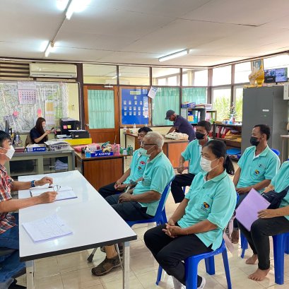  คบ.สุโขทัย  ประชุมอาสาสมัครชลประทาน ประจำเดือนเมษายน 2566 ฝ่ายส่งน้ำและบำรุงรักษาที่ 2 