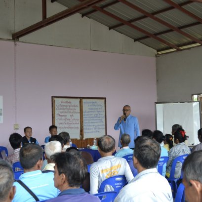 ประชุมเวทีประชาคมแผนงานพัฒนาปากคลองหนองปลาหมอ