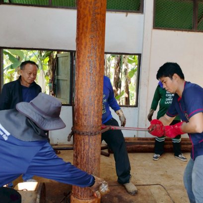 คบ.สุโขทัย  ลงพื้นที่ติดตามการเป่าล้างบ่อสูบน้ำใต้ดินบ่อที่ 59 และติดตามการซ่อมแซมบ่อสูบน้ำใต้ดินบ่อที่ L34