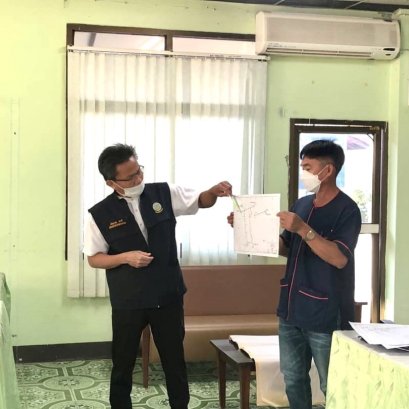 คบ.สุโขทัย  จัดประชุมชี้แจงแผนงานก่อสร้างปรับปรุงคลองส่งน้ำบ้านนิคมสหกรณ์ 