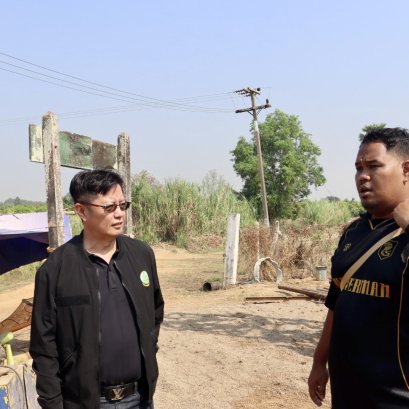 คบ.สุโขทัย  ลงพื้นที่ติดตามความก้าวหน้างานปรับปรุงเจาะบ่อสูบน้ำใต้ดินใหม่เพื่อการชลประทานพร้อมโรงสูบน้ำ (ทดแทนบ่อเดิม) บ่อสูบน้ำใต้ดินที่ L2