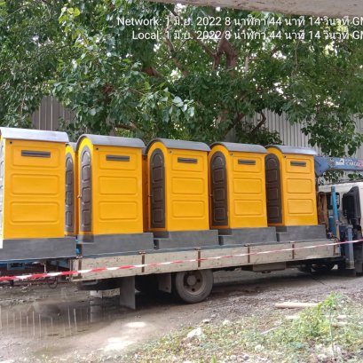 ขายห้องน้ำเคลื่อนที่ มือ 1 นั่งยอง-ถังเก็บ