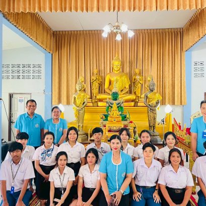 เด็กพาณิชย์สุราษฎร์ หิ้วปิ่นโต เข้าวัด ฟังธรรม