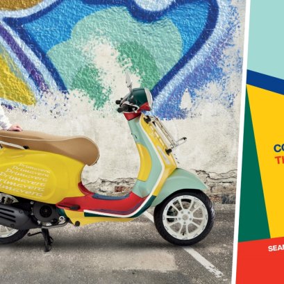 Vespa Primavera Sean Wotherspoon สกู๊ตเตอร์สีแสบสันที่สุดในประวัติศาสตร์