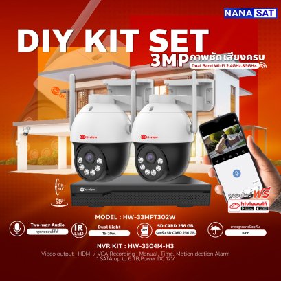   DIY KIT SET 3MP ภาพชัดเสียงครบ