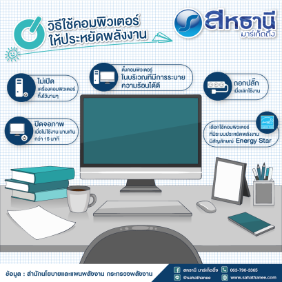 วิธีใช้คอมพิวเตอร์ให้ประหยัดพลังงาน