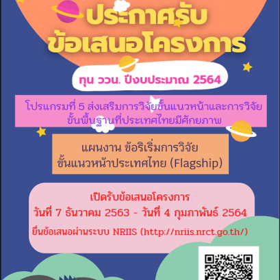 โปรแกรมที่ 5 ส่งเสริมการวิจัยขั้นแนวหน้าและการวิจัยขั้นพื้นฐานที่ประเทศไทยมีศักยภาพ