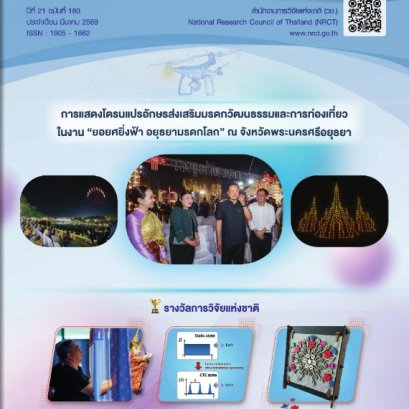 ประชาสัมพันธ์ ข่าวความเคลื่อนไหวเกี่ยวกับการวิจัยและนวัตกรรม จาก จดหมายข่าว วช. ปีที่ 21 ฉบับที่ 180 ประจำเดือน มีนาคม 2569