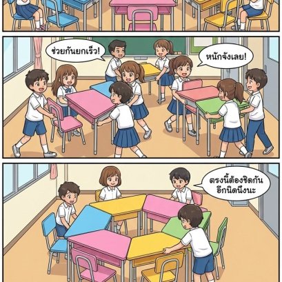 จัดห้องเรียนทำกิจกรรมกันดีกว่านักเรียนทุกคน