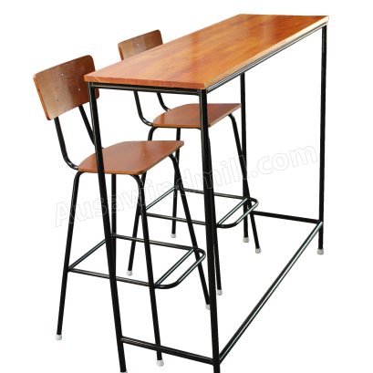 ชุดโต๊ะเก้าอี้บาร์ขาสูง