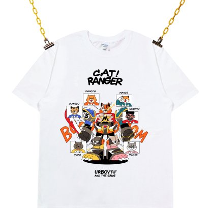 CATS T-SHIRT TYPE 7 WHITE