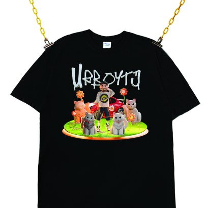 CATS T-SHIRT TYPE 3 BLACK