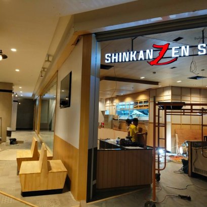 ควบคุมงานตกแต่งร้าน Shinkanzen Sushi สาขา Future park Rangsit