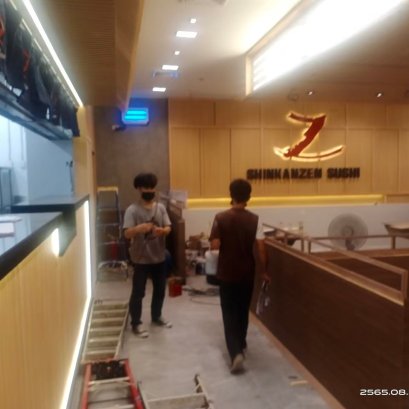 ควบคุมงานตกแต่งร้าน Shinkanzen Sushi สาขา โลตัส บางนา-ตราด