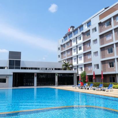 รับเหมาก่อสร้าง : โรงแรมนิว แทรเวิล ลอด์จ