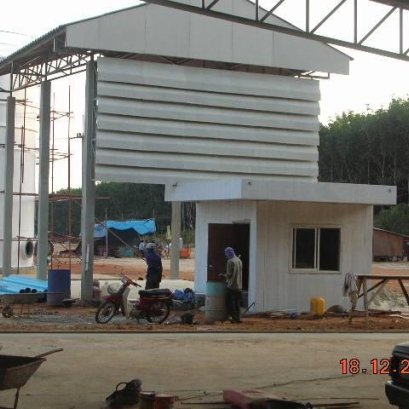 รับเหมาก่อสร้าง : อาคารโรงงานถุงมือยางซันไทย