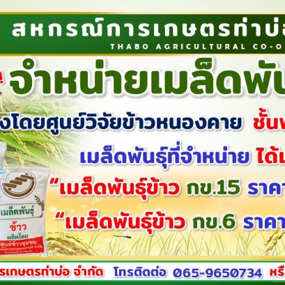 ประกาศสหกรณ์การเกษตรท่าบ่อ จำกัด