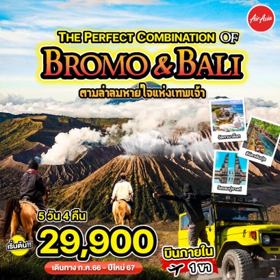 ทัวร์บาหลี TE The perfect combination of Bromo Bali
