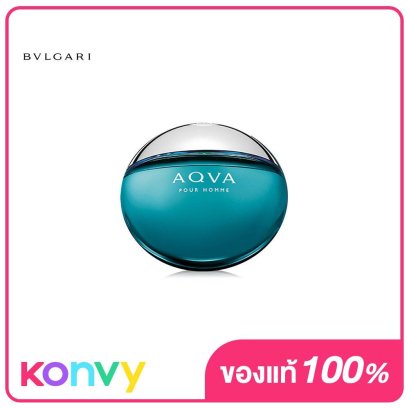 Bvlgari Aqva Pour Homme EDT 100ml น้ำหอมบุลการีสำหรับผู้ชาย มอบกลิ่นหอมที่มีชีวิตชีวาและทรงพลัง