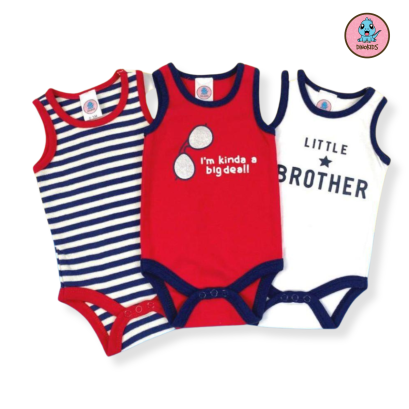 บอดี้สูทไม้แขวน3ชิ้น พรีเมี่ยม (แขนกล้าม) ขายส่งเริ่มต้น 100 เช็ท