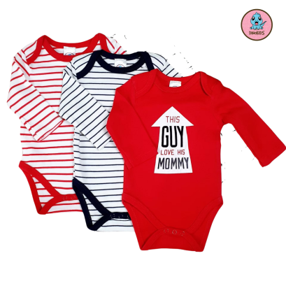 บอดี้สูทไม้แขวน3ชิ้น พรีเมี่ยม (แขนยาว) ขายส่งเริ่มต้น 100 เช็ท