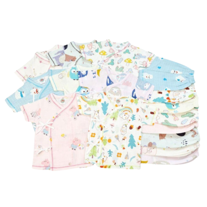 ชุดเด็ก ชุดมันลินไดโน แบบผูกแขนสั้น(ขายส่งเริ่มต้น 100 ชุด )