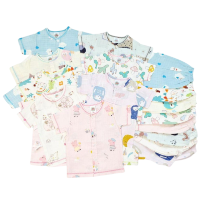 ชุดเด็ก ชุดมัสลินไดโน ซามูไร ( ขายส่งเริ่มต้น 100 ชุด)