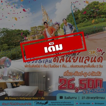 เต็ม-Magic Run Fest พักในดิสนีย์ และ 4 ดาว ในเมือง | 27-29 พ.ย.