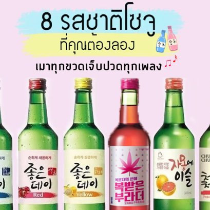 8 รสชาติโซจู ที่ต้องไปลอง 