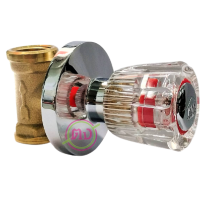 วาล์วฝังกำแพง แบบหมุน หัวแก้ว SWEETHOME