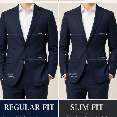 Regular FitvsSlim Fit ต่างกันอย่างไร | เลือกทรงไหนดี