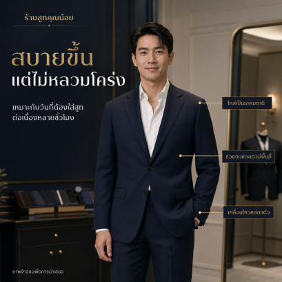 Relaxed Fit คืออะไร เหมาะกับใคร | สูทองค์กร - สูทคุณน้อย