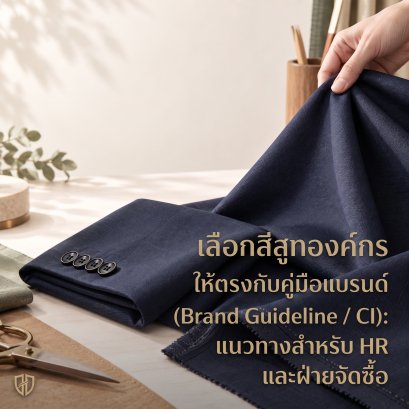 สีสูทต้องตรง CI เป๊ะแค่ไหน? คู่มือจับคู่สีผ้ากับ Brand Guideline (CTR)