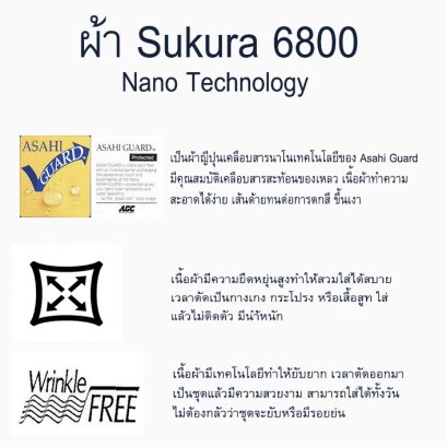  ผ้าตัดสูท Sakura6800: นวัตกรรมนาโนเทคโนโลยี สู่ความสง่างามเหนือระดับ