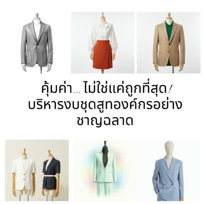 สูตรลับ! จัดซื้อชุดสูทองค์กรสุดคุ้ม ไม่แพงแต่ ROI สูง