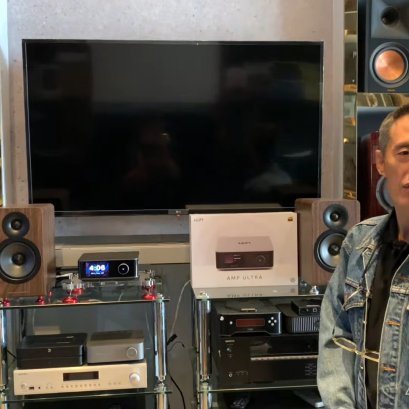  ชุดฟังเพลงระหว่างลำโพง Acoustic Energy AE100² (AE100 MK2) และแอมพลิฟายเออร์ WiiM Amp Ultra ลงตัวสุดๆ