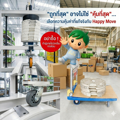 รถเข็นอุตสาหกรรมและเครื่องทดสอบล้อ Happy Move