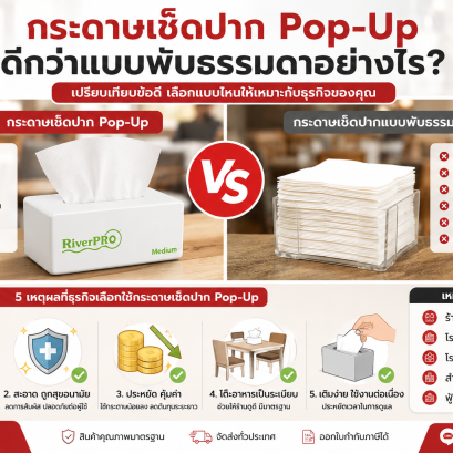 เปรียบเทียบกระดาษทิชชู่