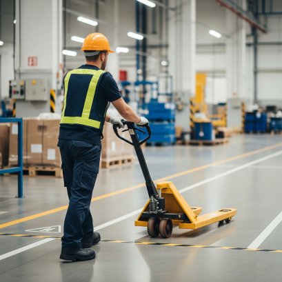 มาตรฐานความปลอดภัยในการใช้รถลากพาเลทในโรงงาน | ลดอุบัติเหตุ เพิ่มประสิทธิภาพ