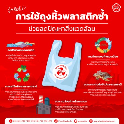 รู้หรือไม่? ถุงพลาสติกใบเดิมของคุณช่วยลดปัญหาสิ่งแวดล้อมได้มากมาย!