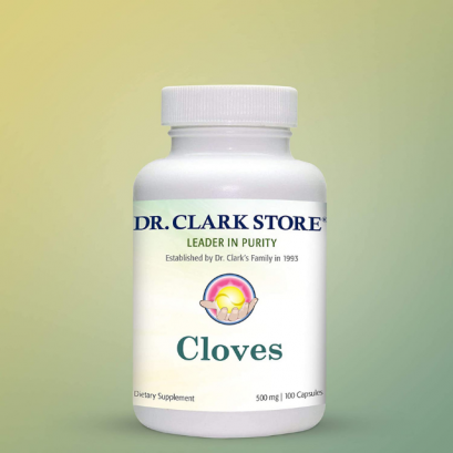 Dr Clark Cloves Healthcare Supplement - Natural Digestive Health, 500 mg, 100 Pure Gelatin Capsules