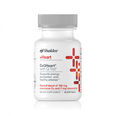 โคคิว10+เรสเวลาทรอล ยี่ห้อแชคลีย์ (Shaklee +Heart CoQ10 + Resveratrol) บรรจุ 30 ซอฟเจล