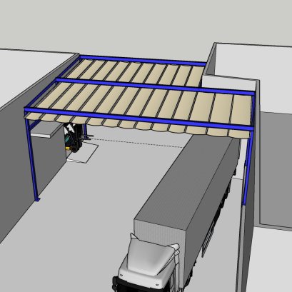 Mechanic Home รับออกแบบ ผลิตและติดตั้ง หลังคาเลื่อนผ้าใบ