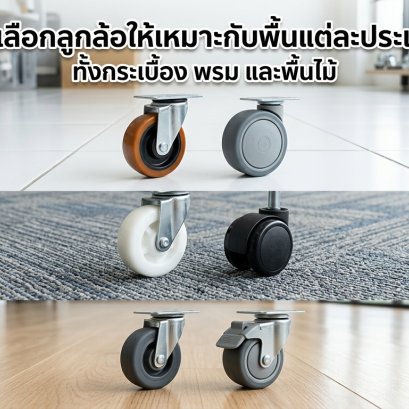 วิธีเลือกลูกล้อให้เหมาะกับพื้นแต่ละประเภท ทั้งกระเบื้อง พรม และพื้นไม้