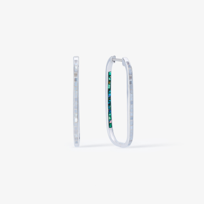 Classic Opal Hoop Earrings