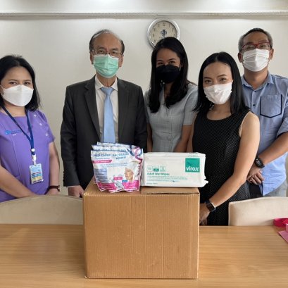 บริจาคเวชภัณฑ์ช่วยเหลือผู้ป่วยโควิท รพ.ปิยะเวช