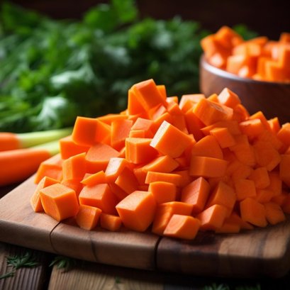 แครอทหั่นเต๋า ตัวช่วยเสริมคุณค่าให้อาหาร