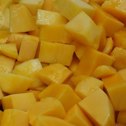 มะม่วงน้ำดอกไม้สุกหั่นเต๋า หั่นชิ้น