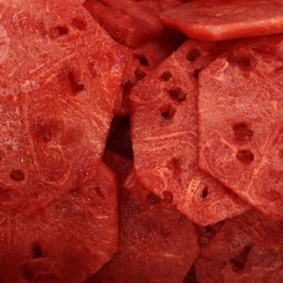 Frozen sliced watermelon